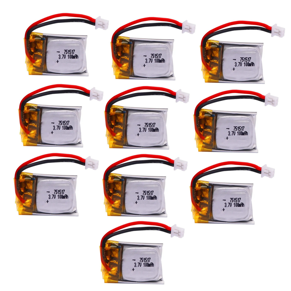 Drone Fq777 Rc Quadcopter - 1-10 pièces 3.7V 100mAh 751517 FQ777-124