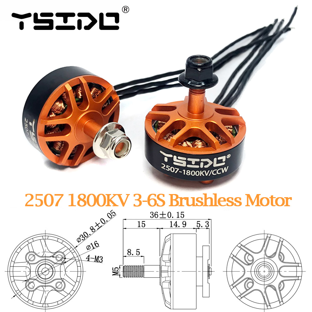 Drone Rc Race - YSIDO 2507 1800KV 3-6S moteur sans