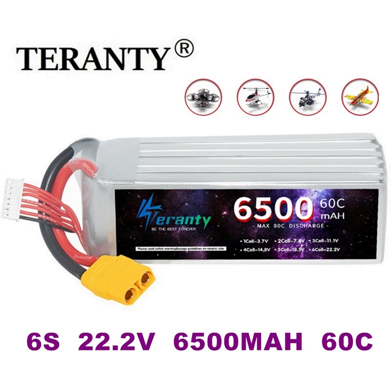 Drone Rc Boat - Batterie Lipo TERANTY 6S 22.2V 6500mAh