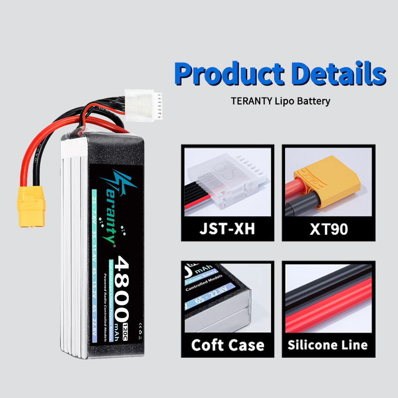 Batterie Lipo TERANTY 6S 4800m - Drone Rc Leading avis et prix