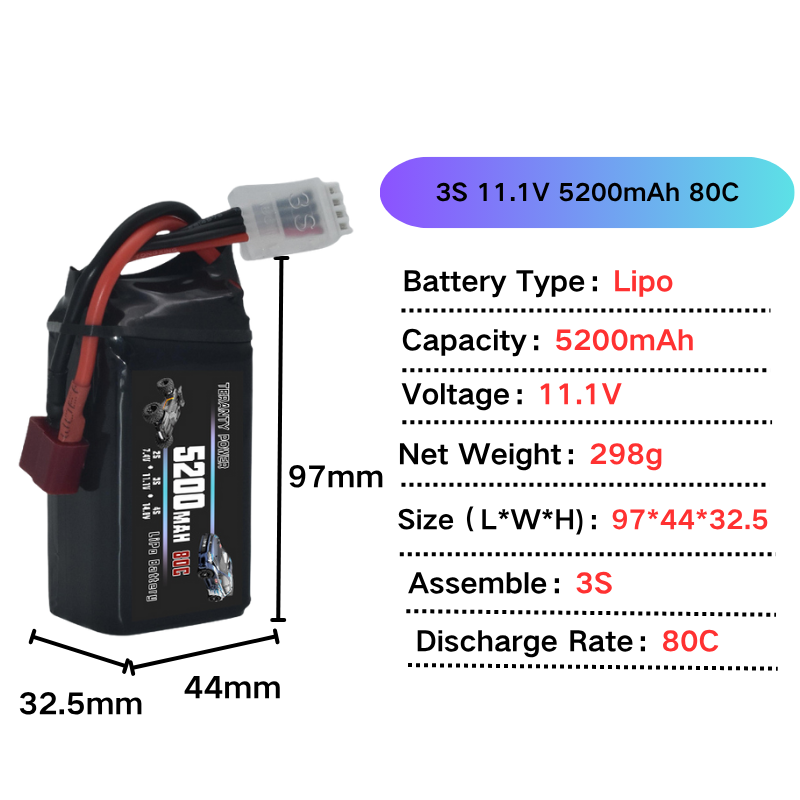 1/2/4 batteries Lipo TERANTY 3 - Drone Mjx Rc avis et prix