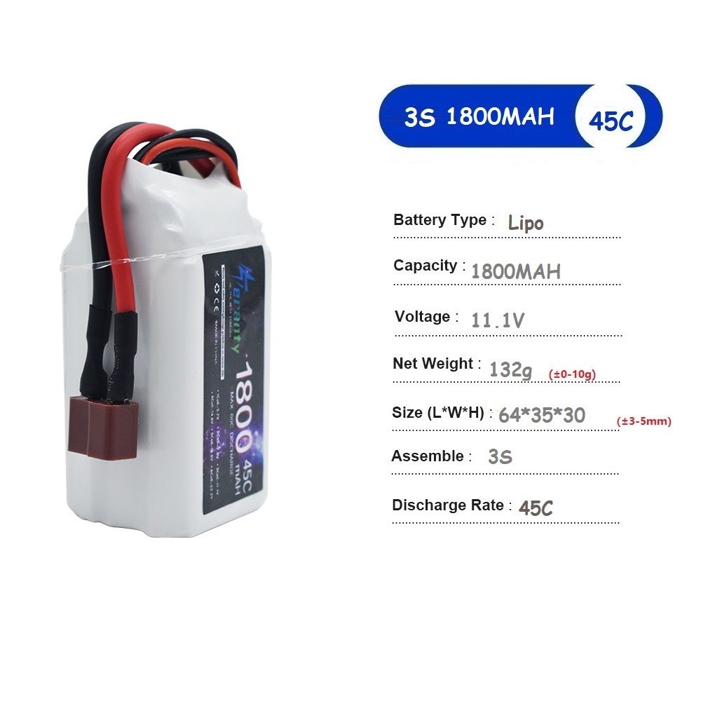 Batterie LiPo 11.1V 3S 1500mah - Drone Rc Race avis et prix