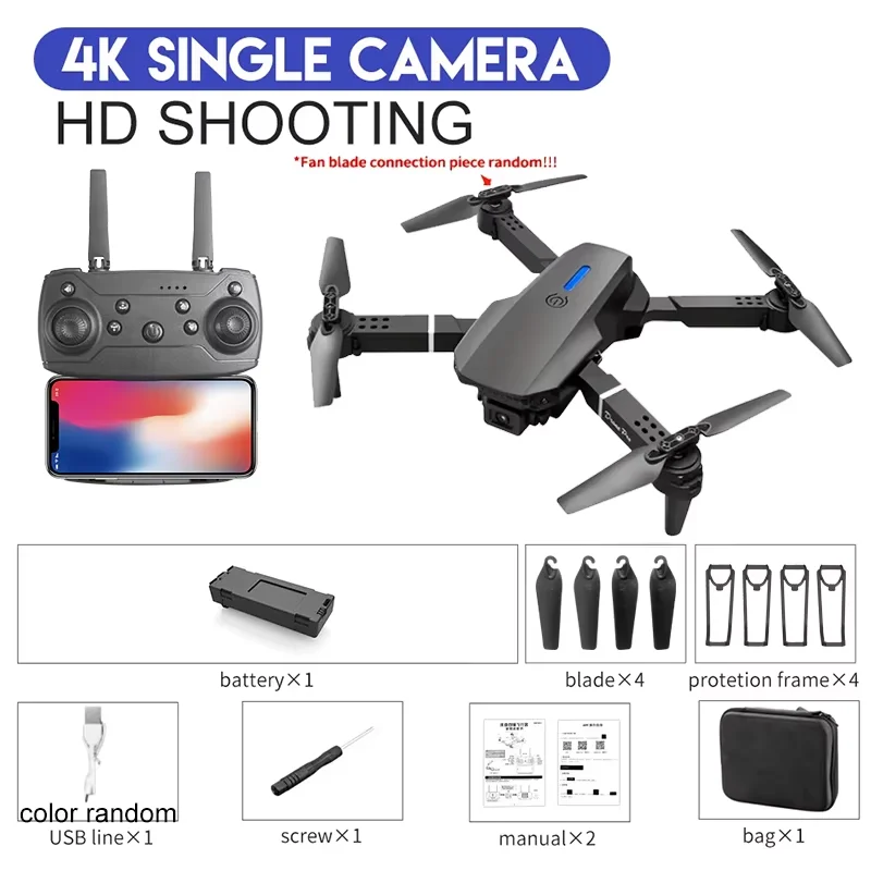 Drone 4K E88Pro avec double ca - Drone E88Pro Rc 4K avis et prix