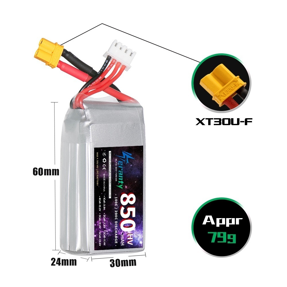 1/2/3 pièces TERANTY 3S 11.4V  - Drone Rc Leading avis et prix